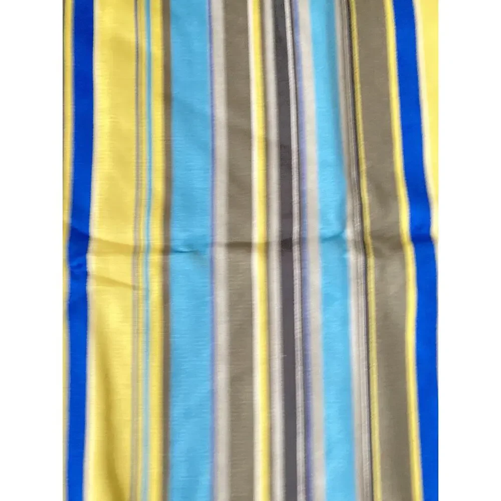 CB2 Crate & Barrel Azure Multi Stripe Pillow Cover • 23 x 23”• Square Cotton
